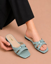 Cross-Strap Flat Sandals
