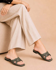 Twinkle Steps cross-strap flat sandals by ON FOOT - view 10