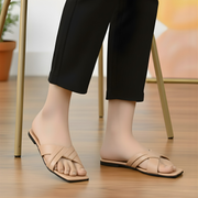 Radiant Step criss-cross flat slippers by ON FOOT - view 5