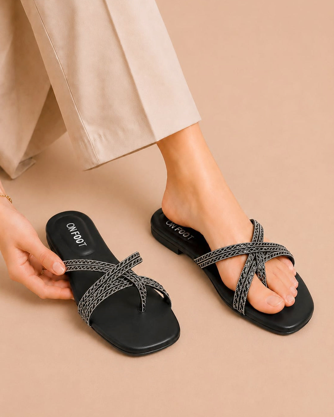 Crystal Cross Strap