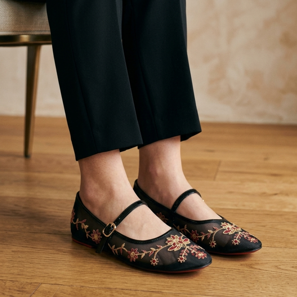 Midnight  Bloom Embroidered