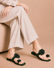 Floral Toe Ring Flat