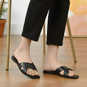 Radiant Step criss-cross flat slippers by ON FOOT - view 4