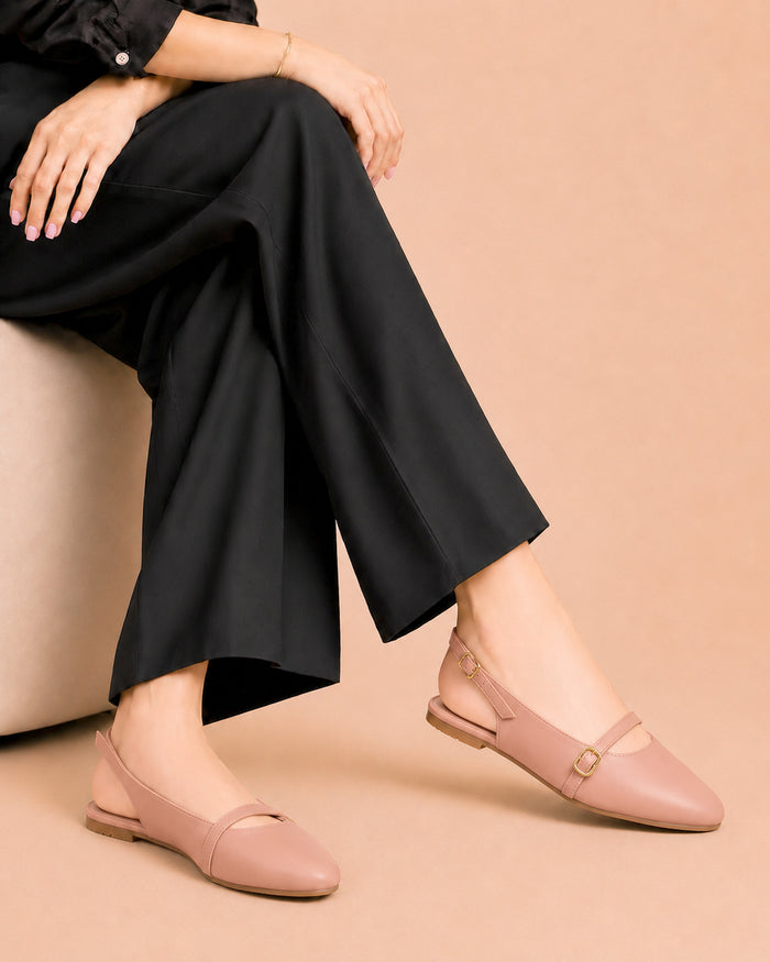 Pointed Toe Slingback - Pink