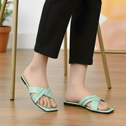 Radiant Step criss-cross flat slippers by ON FOOT - view 2