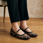 Midnight  Bloom Embroidered