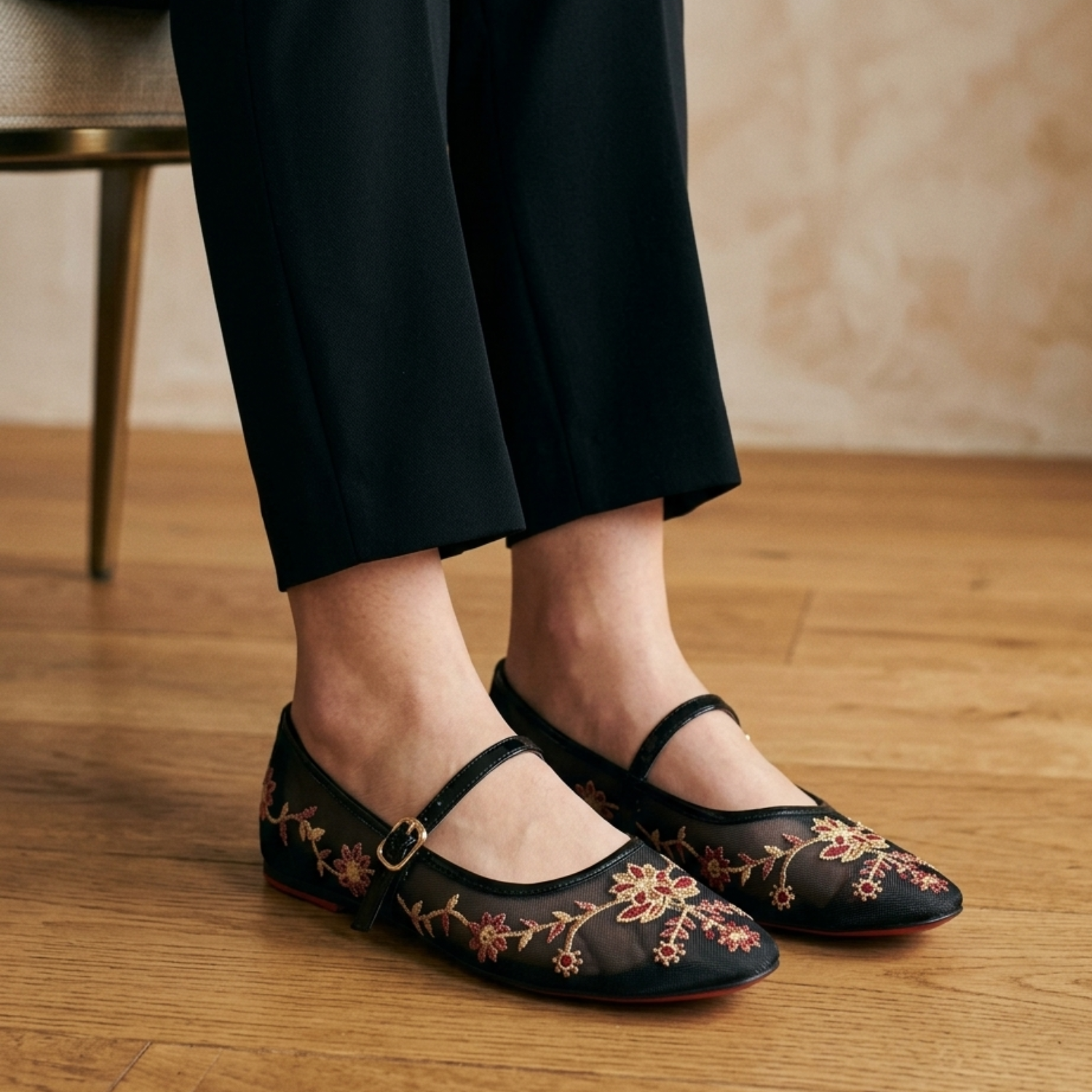 Midnight  Bloom Embroidered