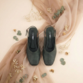 Slingback Shoes (Green)