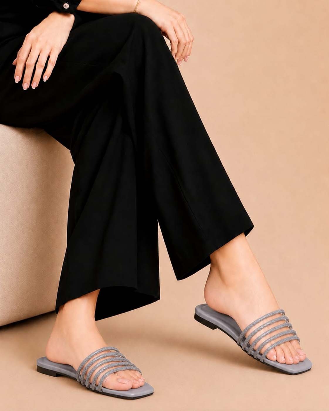 Daily Step elegant women's flat slippers by ON FOOT - view 6