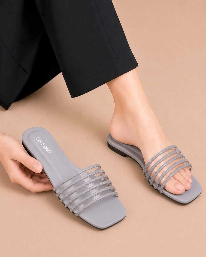 Daily Step elegant women's flat slippers by ON FOOT - view 2