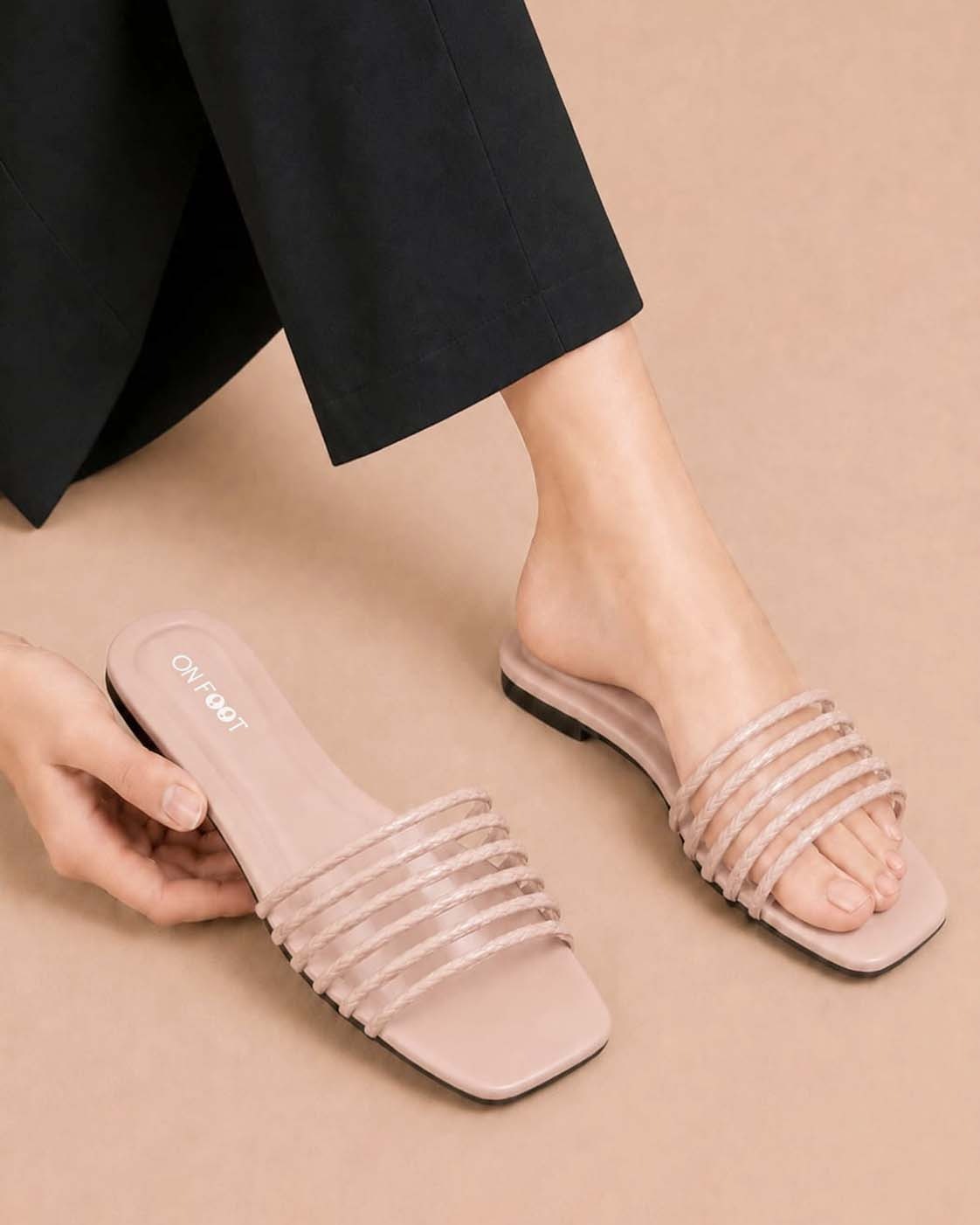 Daily Step elegant women's flat slippers by ON FOOT - view 5