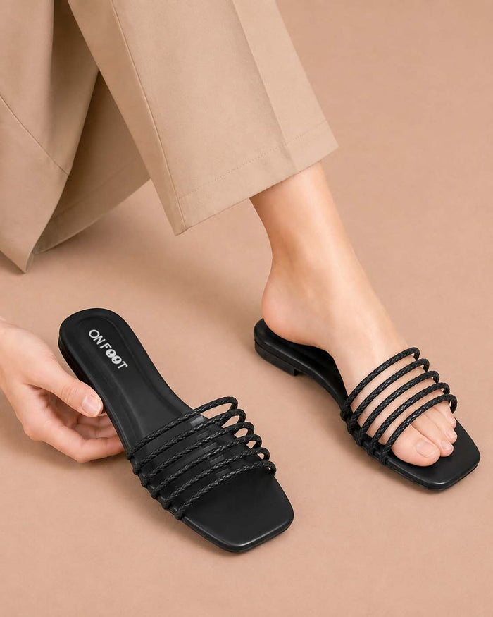 Daily Step elegant women's flat slippers by ON FOOT - view 1