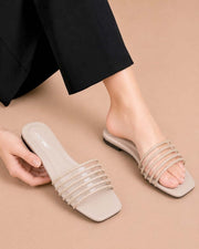 Daily Step elegant women's flat slippers by ON FOOT - view 4