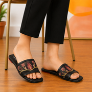 Celeste Embroidered Sliders