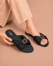 Hazel Buckle Comfort Slides