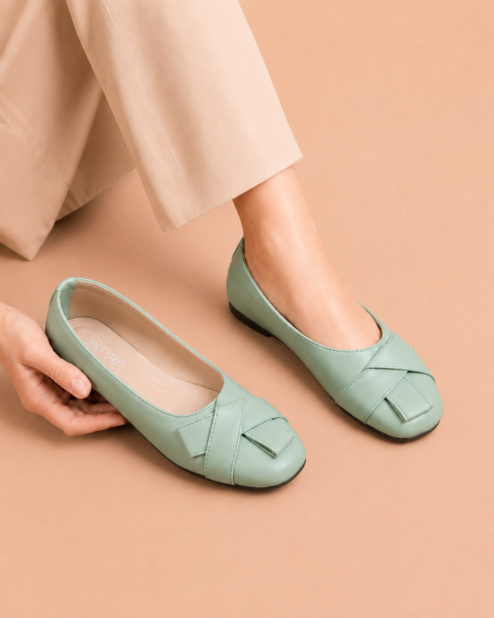 Grace Bow Pumps - Mint