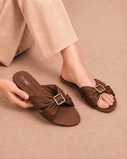 Hazel Buckle Comfort Slides