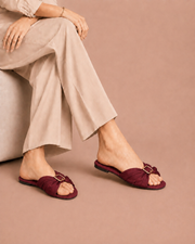 Hazel Buckle Comfort Slides