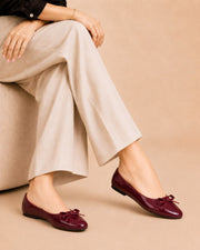 Classic Bow Ballet - Maroon