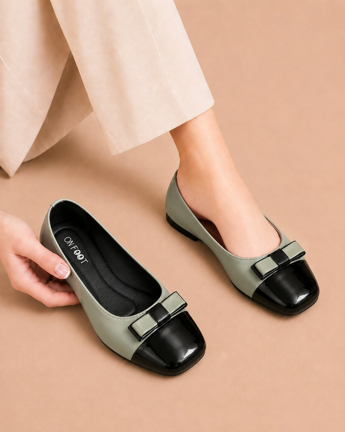 Square Toe Ballet - Green