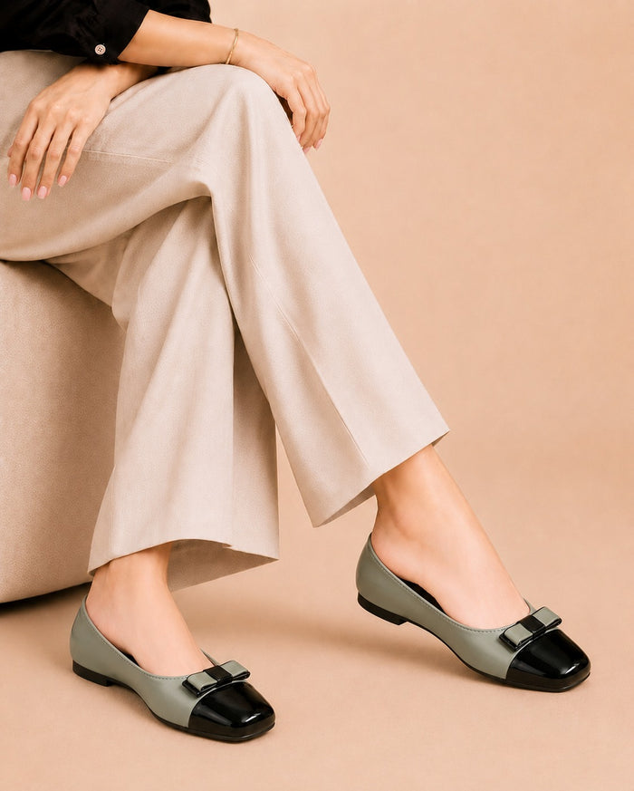 Square Toe Ballet - Green
