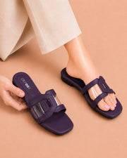 ON FOOT Transparent Casual Flat Slippers for Women