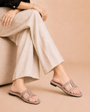 ON FOOT Transparent Casual Flat Slippers for Women