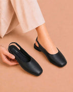 Slingback Shoes (Black)