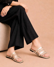 Royal Gleam beaded square-toe flat by ON FOOT - view 6