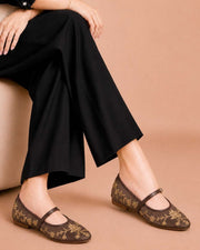 Midnight  Bloom Embroidered - Brown