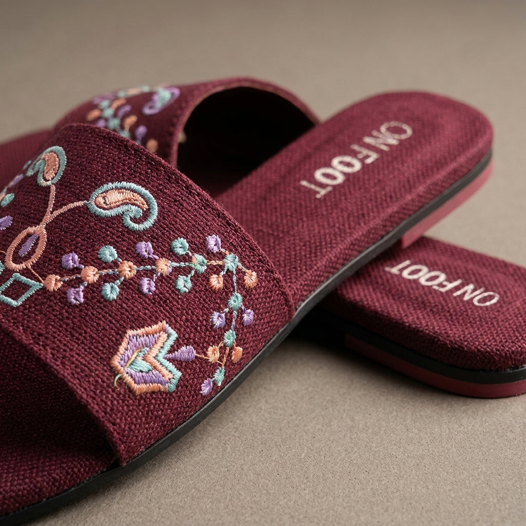 Velora Threadwork Comfort Slides