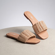 Noir Pearl Woven Sliders