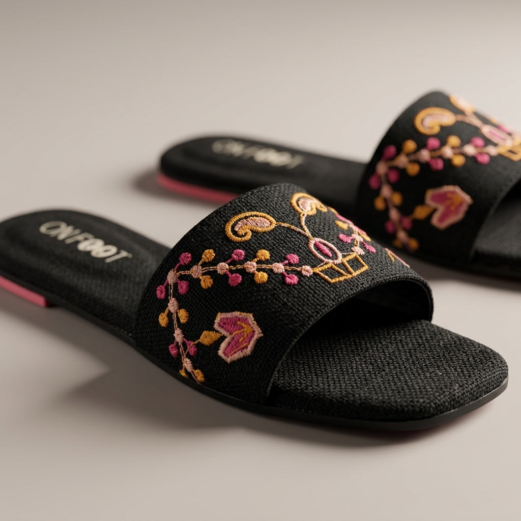 Velora Threadwork Comfort Slides