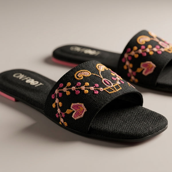 Velora Threadwork Comfort Slides